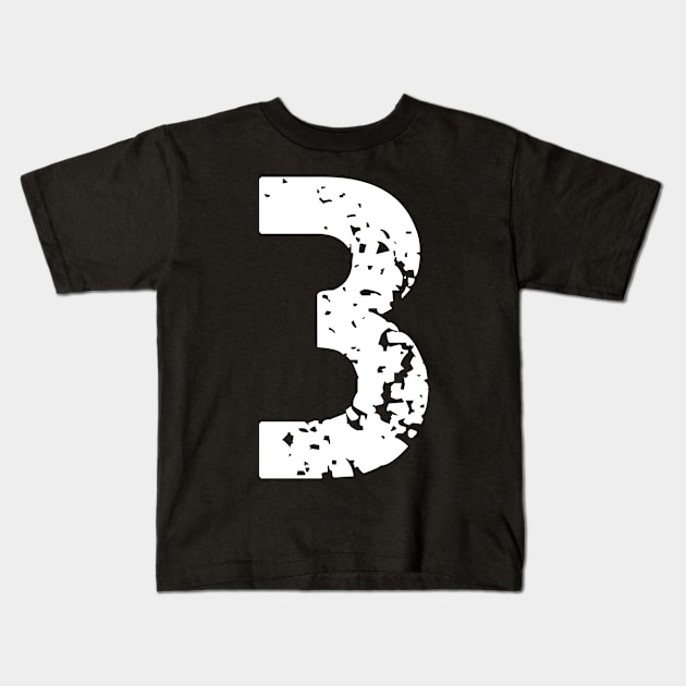 Number three 3 Kids T-Shirt by aboss